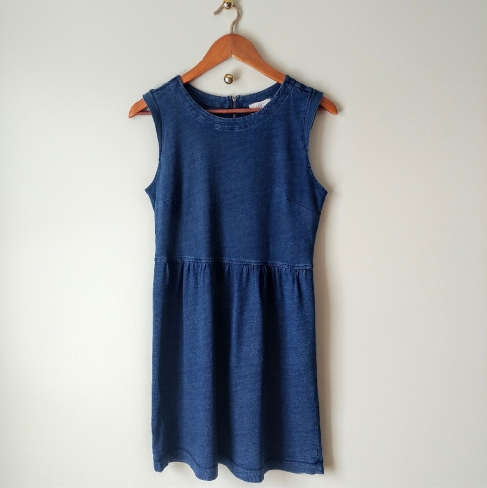 Loft Blue Chambray A Line Dress / 00